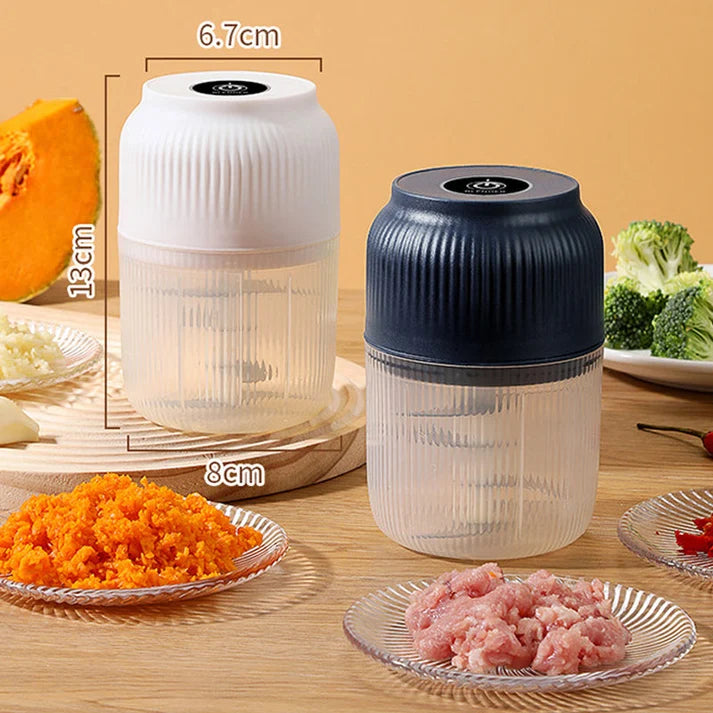 300ML Cordless Electric Garlic Chopper & Grinder – Multifunctional & Portable