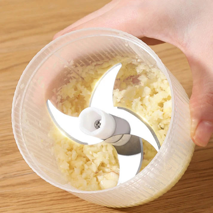 300ML Cordless Electric Garlic Chopper & Grinder – Multifunctional & Portable