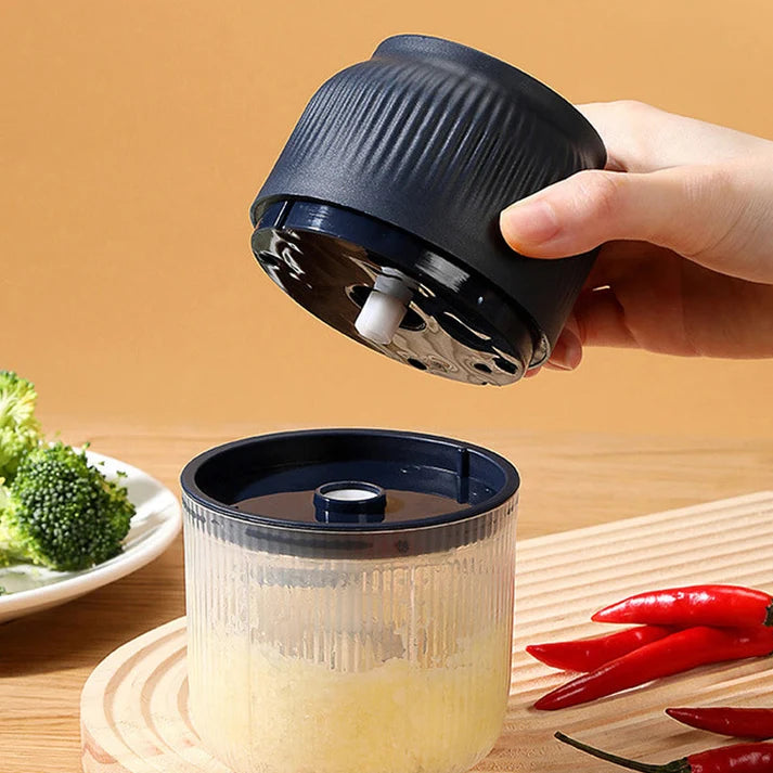 300ML Cordless Electric Garlic Chopper & Grinder – Multifunctional & Portable