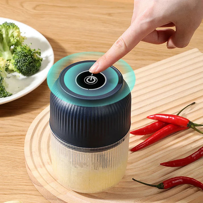 300ML Cordless Electric Garlic Chopper & Grinder – Multifunctional & Portable