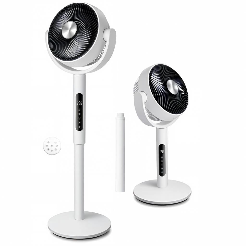 2-in-1 Silent Floor-Standing Circulation Fan | Powerful Airflow for Whole-Room Cooling