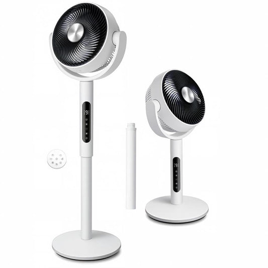 2-in-1 Silent Floor-Standing Circulation Fan | Powerful Airflow for Whole-Room Cooling