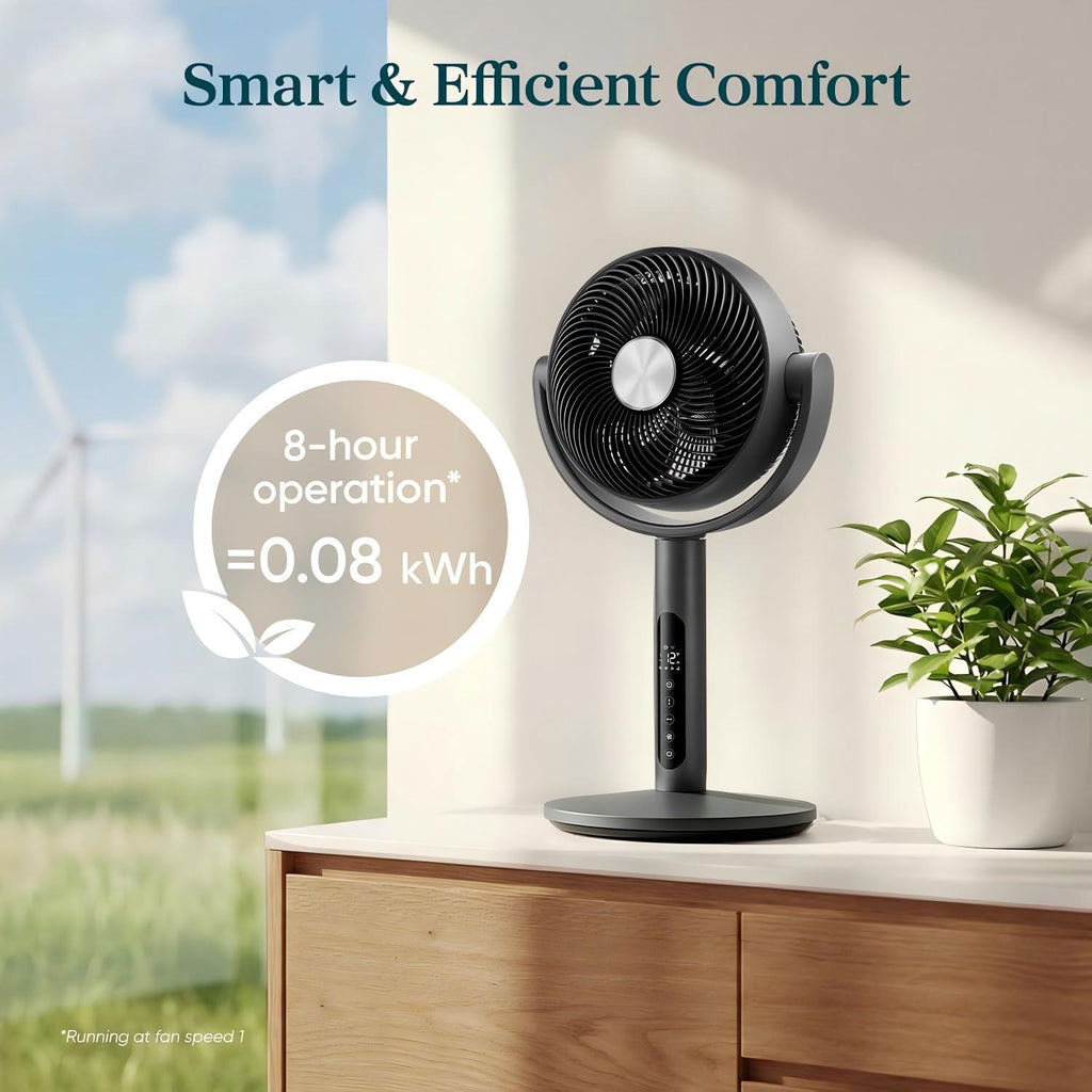 2-in-1 Silent Floor-Standing Circulation Fan | Powerful Airflow for Whole-Room Cooling