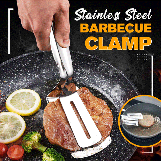 3-in-1 cooking clamp – grab, flip, scrape, and drain oil easily!